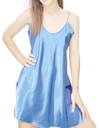 Camisolin De Raso/saten Seda Clásico Nicolle Naira Colores