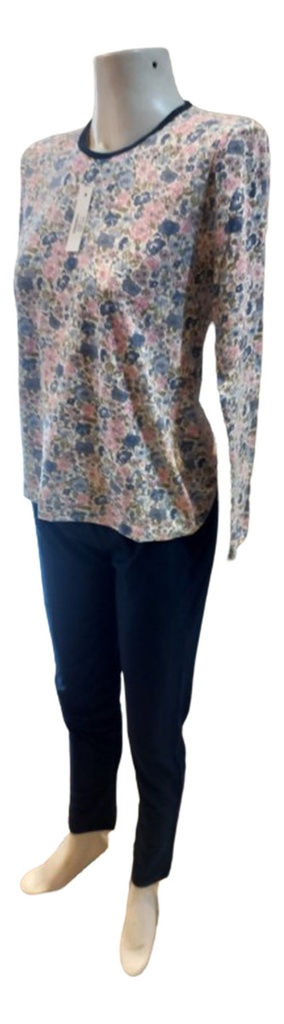 Pijama Manga Larga Pantalon Largo Algodon Invierno Ferz 8431