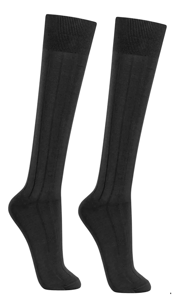 Media 100% Hilo Algodón Hombre 3/4 De Vestir Lupo 1470