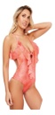 Malla Traje De Baño Volados Body Batik Colaless Valus Nadine Negro 2j M-2