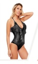 Malla Traje De Baño Volados Body Batik Colaless Valus Nadine Negro 2j M-2