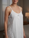 Camison Solero Verano Algodon Romantico Marcela Ferz 827371