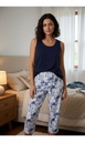 Pijama Musculosa Con Pantalon Capri De Algodon Ferz 828421