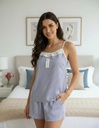 Pijama Manga Corta Con Short Verano Algodon Ferz 828394