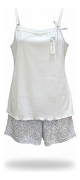 [FER828332BLALIL3] Pijama Manga Corta Con Short Verano Algodon Ferz 828332