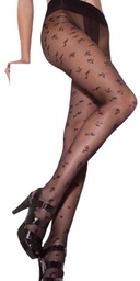 [SIL7425ZNEGA] Media Panty Can Can Flores Fantasía Zen Silvana Art 7425z