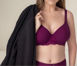 Corpiño Con Aro De Lycra Y Puntillas 95 Al 115 Pink 65200